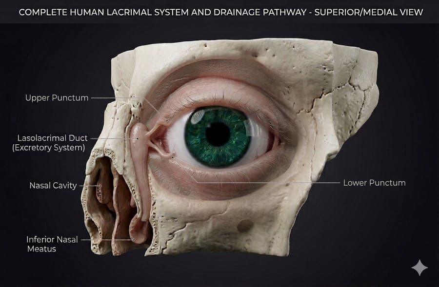 Lacrimal system anatomy overview
