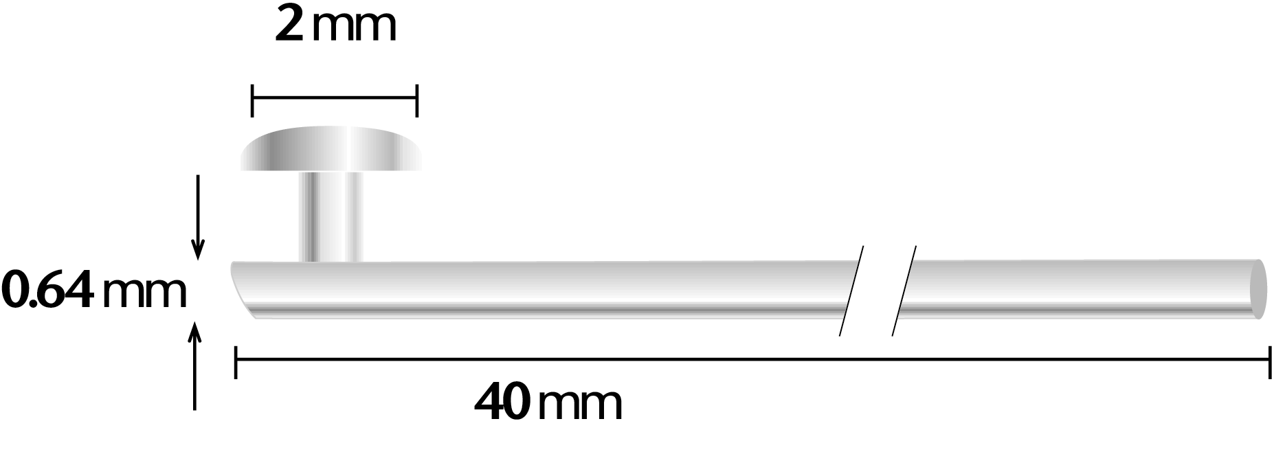 Diagram of the stent in final position in the tear-drainage system